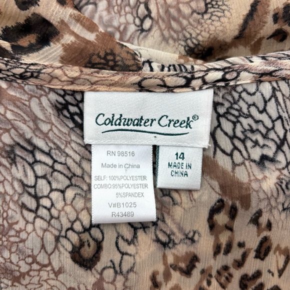 Coldwater Creek sheer top - Picture 3 of 4